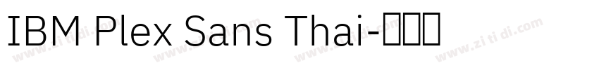 IBM Plex Sans Thai字体转换